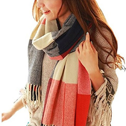 Warm winter scarf